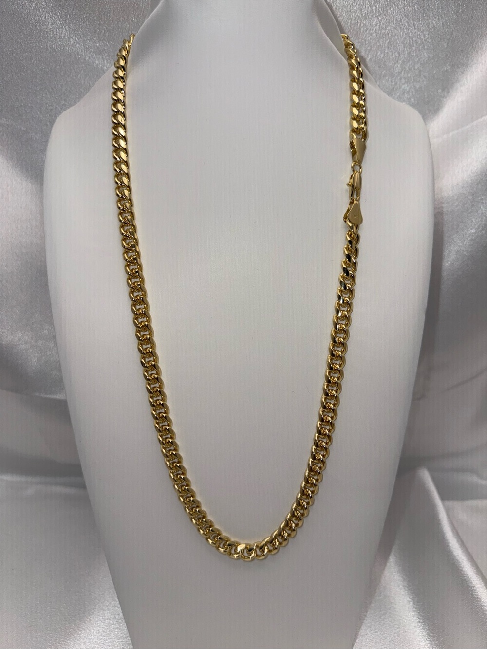 24” 18K Gold Filled Cuban Link Necklace – 7.8mm – 14K Stamped